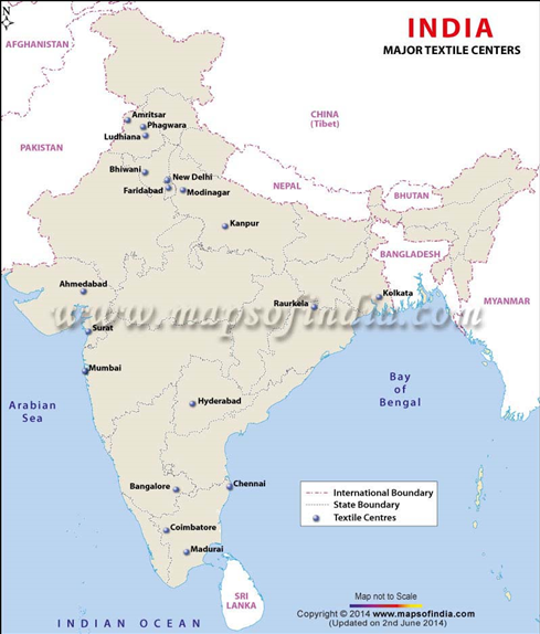 भारत में कपड़ा क्षेत्र की वर्तमान स्थिति क्या है ?